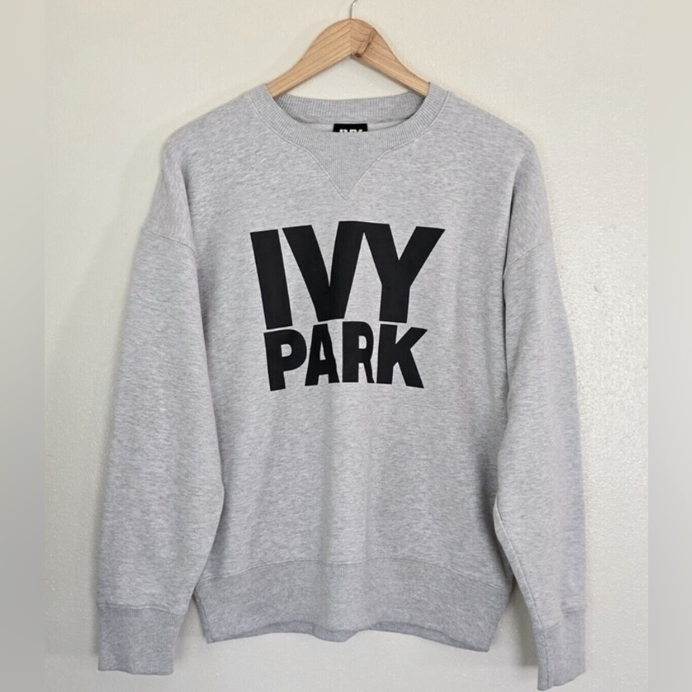 “IVY PARK” GRAY LOGO SWEATSHIRT SIZE S